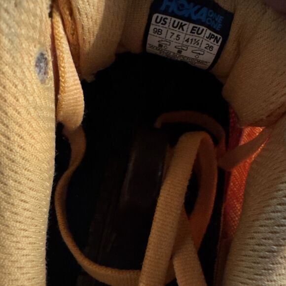 HOKA 9 B Mach Supersonic Profly Running Shoes Womens Orange Sneakers - Picture 7 of 7